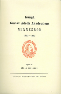 Kungl. Gustav Adolfs Akademiens minnesbok 1932-1942