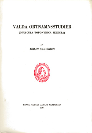 Valda ortnamnsstudier