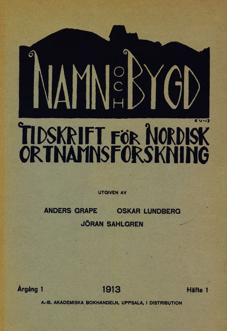 Namn och bygd 1913 häfte 1