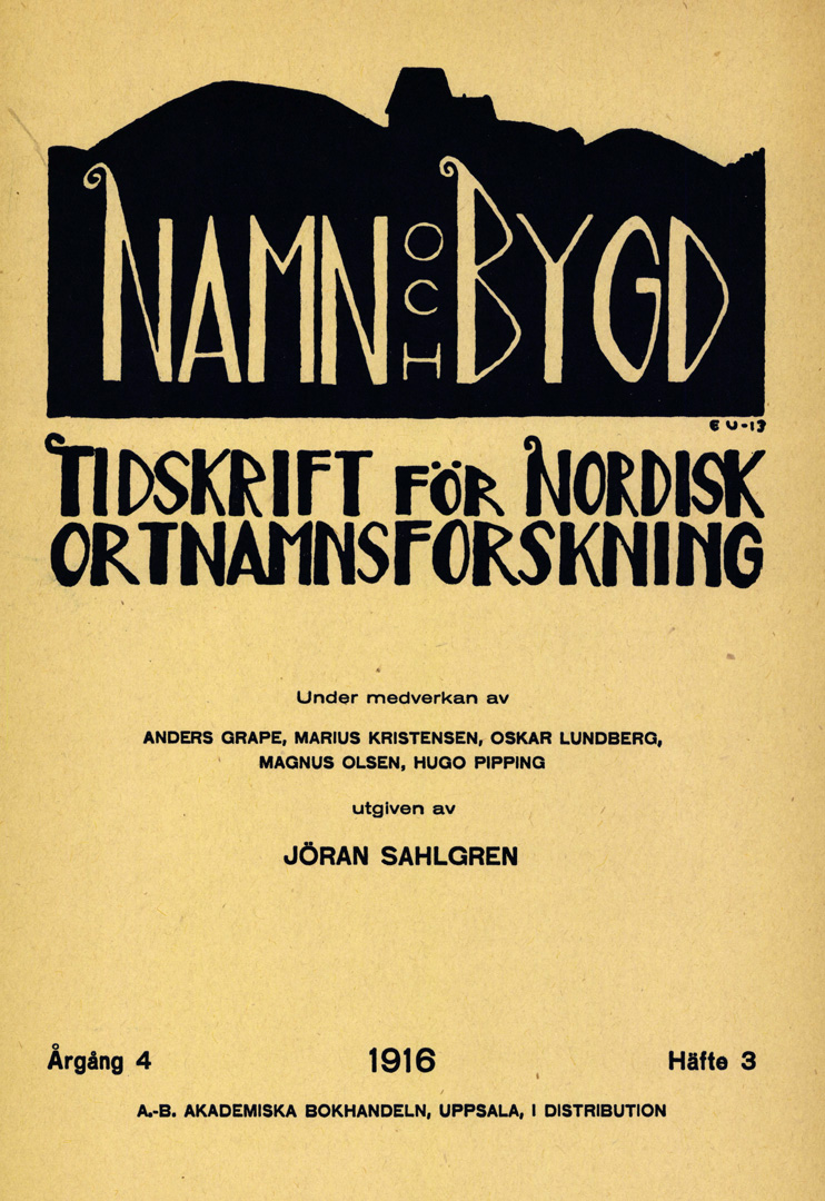 Namn och bygd 1916 häfte 3