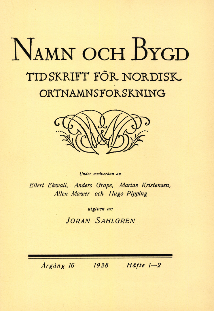 Namn och bygd 1928 häfte 1-2