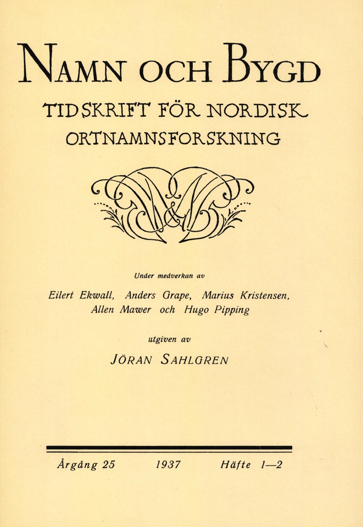 Namn och bygd 1937, häfte 1–2