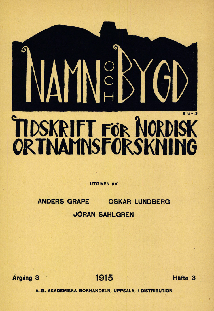 Namn och bygd 1915 häfte 3