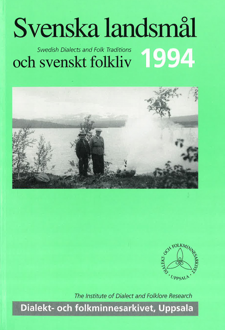  Svenska landsmål och svenskt folkliv 1994