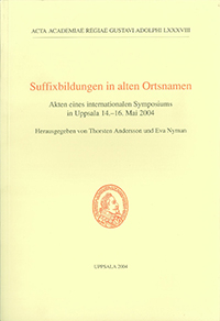 Suffixbildungen in alten Ortsnamen