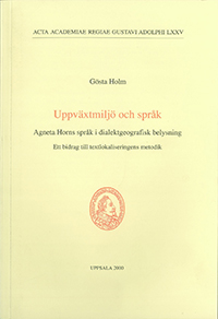 Uppväxtmiljö och språk