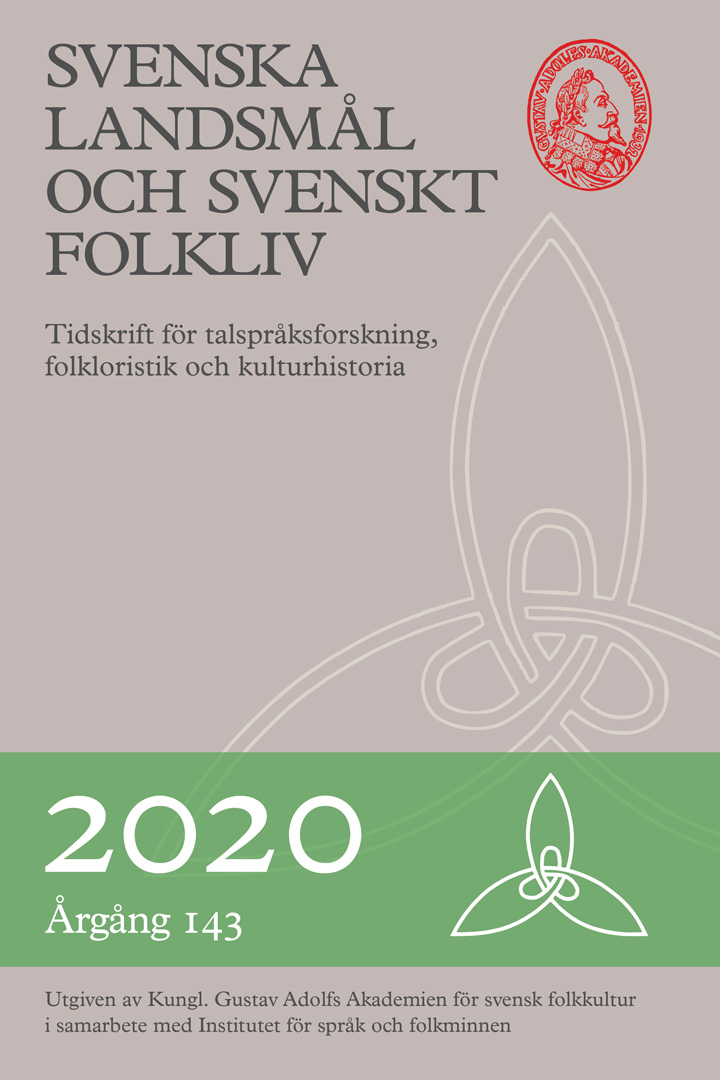 Svenska landsmål och svenskt folkliv 2020