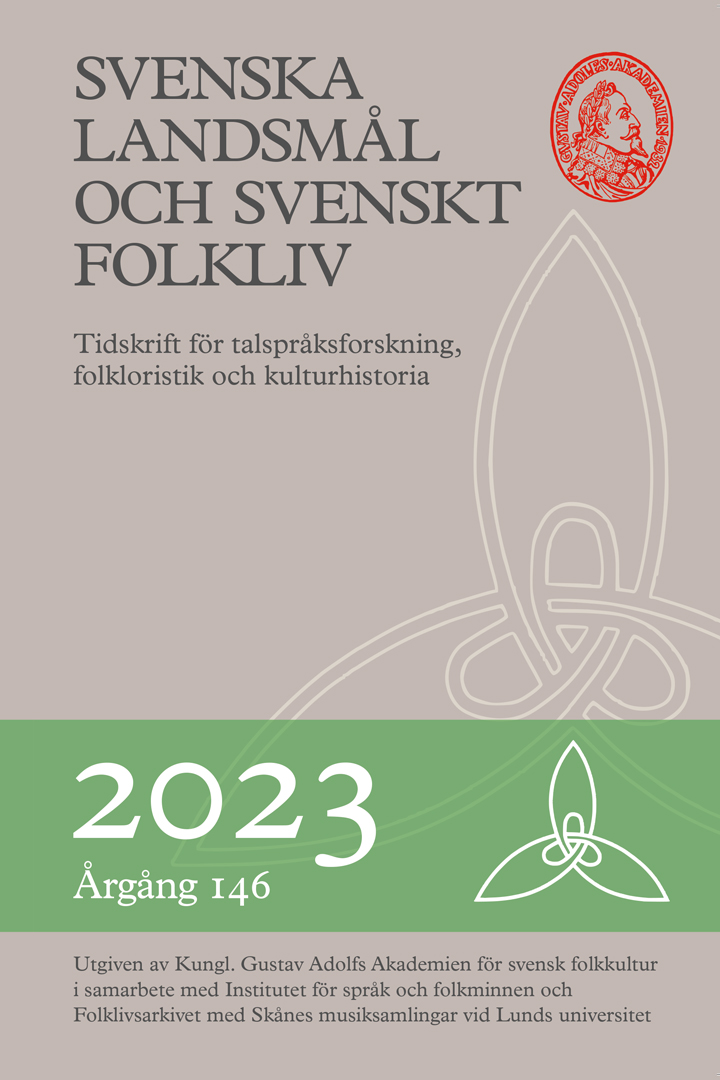 Svenska landsmål och svenskt folkliv 2023