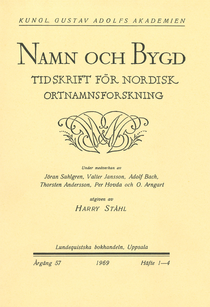 Namn och bygd 1969